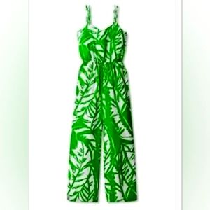GREEN & WHITE ROMPER